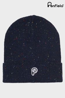 Penfield Blue Bear Badge Neppy Beanie Hat (T49018) | $41