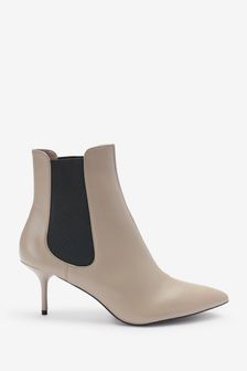 Neutral Cream Skinny Heeled Boots (T49079) | 20 € - 24 €
