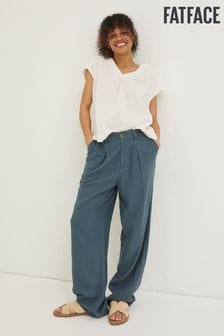 FatFace Blue Portloe Cropped Trousers (T49387) | €38