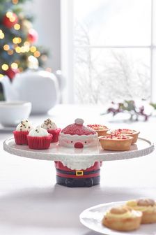 Red & White Cake Stand Santa & Friends (T49389) | DKK268