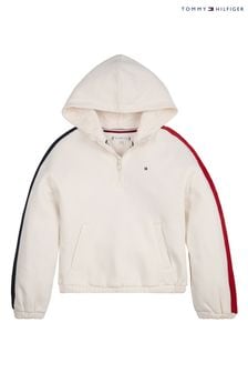 Tommy Hilfiger Cream Cable Knit Hoodie (T49791) | €37 - €43