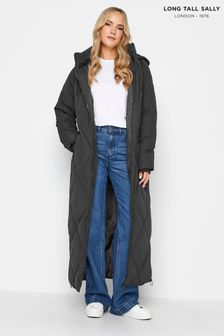 Черный - Long Tall Sally удлиненная дутая куртка с принтом Long Tall Sally (T49900) | €119