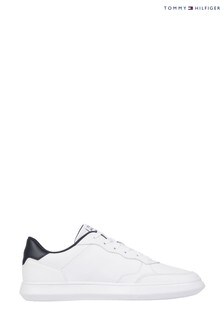Tommy Hilfiger White Essential Leather Cupsole Trainers (T50023) | €130