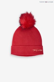 Tommy Hilfiger Signature Mütze, Rot (T50026) | 60 €