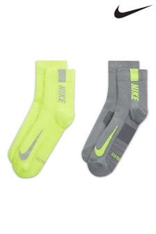 Nike Grey Running Ankle Socks 2 Pack (T50330) | €15.50