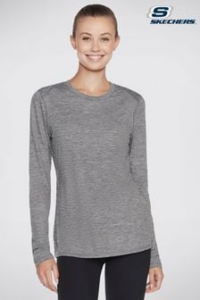 Skechers Grey Godri Essential Stripe Long Sleeve T-Shirt (T50417) | €21