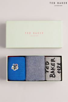 Ted Baker Natural Greyone Assorted Three Pack Of Socks (T50499) | 34 €