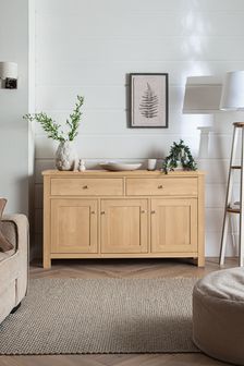 Natural Malvern Oak Effect Large Sideboard (T50751) | €550