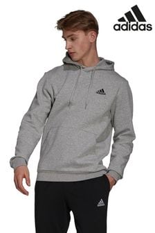 adidas Medium Grey Sportswear Essentials Fleece Hoodie (T50877) | 58 €