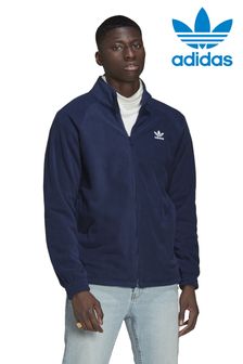 Albastru - Bluză Adidas Originals Tedd din fleece cu trifoi (T51113) | 418 LEI