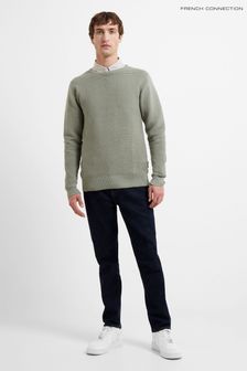French Connection Shadow Mint Ottoman Crew Neck Jumper (T51244) | kr550