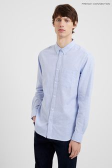 French Connection Sky Stripe Long Sleeve Shirt