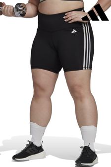 adidas Black Curve Training Essentials 3-Stripes High-Waisted Short Leggings (T51372) | 46 €