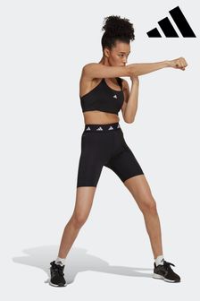 adidas Black Techfit Bike Shorts (T51380) | $51