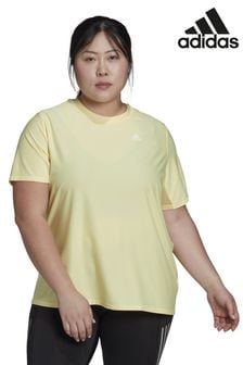 adidas Yellow Curve Runner T-Shirt (T51428) | $58