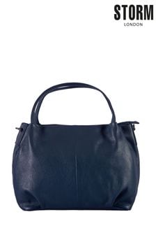 Storm Blue Chiara Slouchy Handbag (T51436) | €106