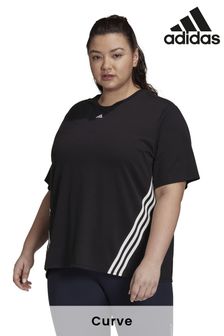 adidas Black Curve Train Icons 3-Stripes T-Shirt (T51439) | 54 €