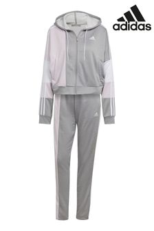 Grau - Adidas Bold Trainingsanzug mit Farbblockdesign (T51479) | 94 €