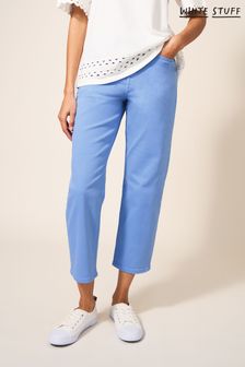 Синие укороженные джинсы прямого кроя White Stuff Blake (T51788) | €59