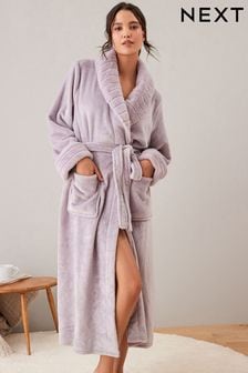 Lilac Purple Supersoft Dressing Gown (T51807) | SGD 55