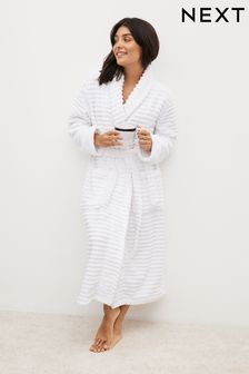 White Towelling Dressing Gown (T51808) | €49