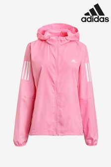 adidas Pink Own The Run Hooded Running Windbreaker Jacket (T51823) | 85 €