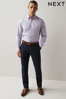 Purple Cotton Textured Shirt (T51899) | €16