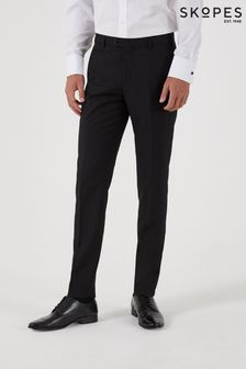 Skopes Milan Black Tapered Fit Suit Trousers