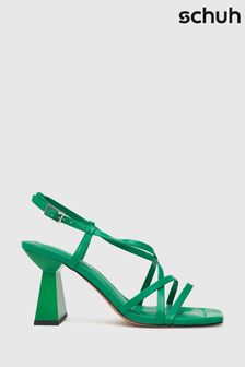 Block heel on sale sandals green