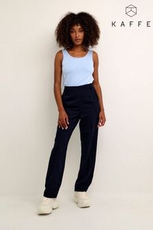 Blau - Kaffe Sakura Elastic Waist Trousers (T52207) | 94 €