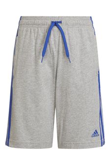 adidas Grey Essentials 3-Stripes Shorts (T52394) | AED93