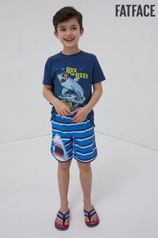 FatFace Blue Shark Graphic Boardies (T52395) | €8