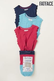 FatFace Blue Rib Jersey Vests 3 Packs (T52410) | €16