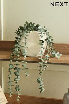 Natural Artificial Trailing Plant In Geo Ceramic Pot (T52460) | 24 €