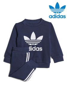 adidas Originals 童裝藍色圓領運動衫套裝 (T52574) | HK$339