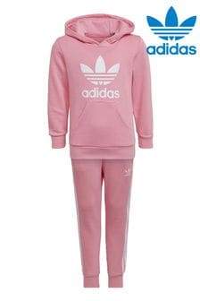 adidas originals Pink Adicolor Hoodie Set (T52654) | €55
