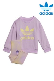 adidas Originals Set mit Sweatshirt mit Logografik und Rundhalsausschnitt, Violett (T52707) | 51 €