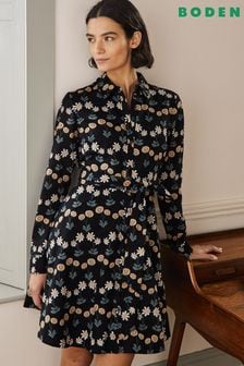 Boden Black Cotton Shirt Dress (T52840) | €50