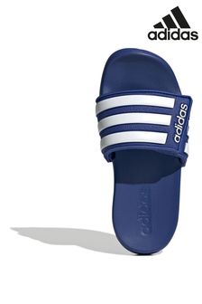 adidas Blue Adilette Kids Comfort Adjustable Slides (T52915) | €24
