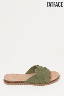 Khaki sliders womens 2025