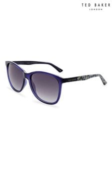 Blue - Ted Baker Amie Sunglasses With Ted Floral Printed Temples (T53500) | kr1 370