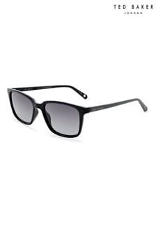 Czarny - Męskie okulary przeciwsłoneczne Ted Baker Classic z kontrastowymi zausznikami (T53610) | 473 zł