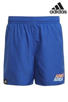 adidas Blue Junior Lineage Swim Shorts (T53723) | AED109