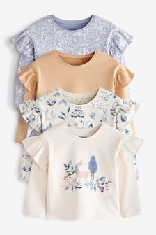  (T53738) | HK$183 - HK$216 藍色獨角獸 - 4件式長袖棉質T恤 (3個月至7歲)