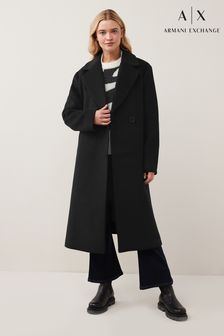 Armani Exchange Wool Trench Coat