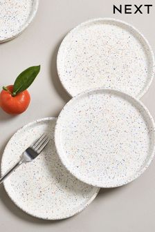 Set of 4 Multi Speckle Side Plates (T54126) | $58