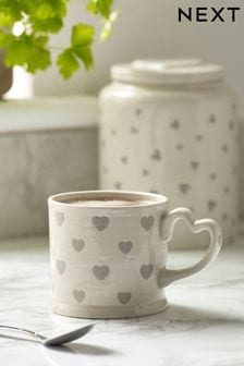 Grey Hearts Mug (T54136) | $11