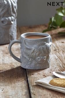 Grey Hamish the Cow Mug