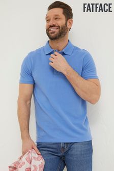 FatFace Blue Organic Pique Polo Shirt (T54263) | DKK177
