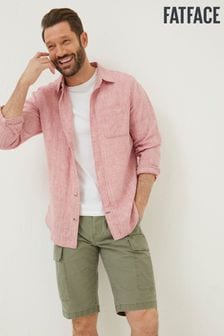 FatFace Pink Plain Linen Shirt (T54370) | 44 €